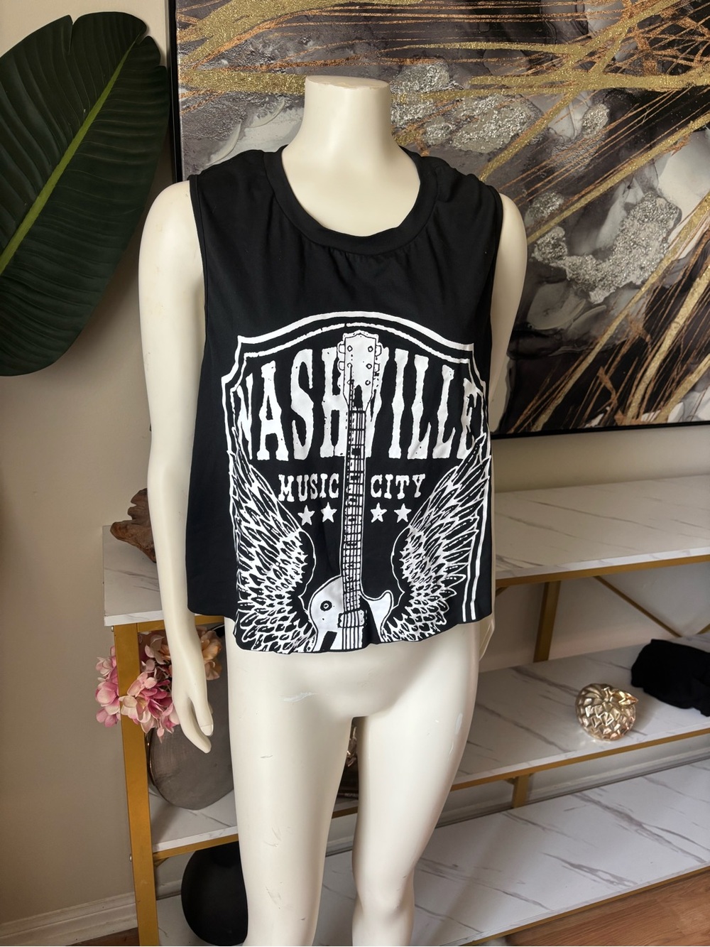 SHEIN Black Curvy Tank Top - Solid Black
